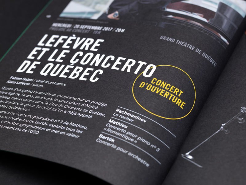 Orchestre Symphonique de Quebec - identidade visual - Boteco Design