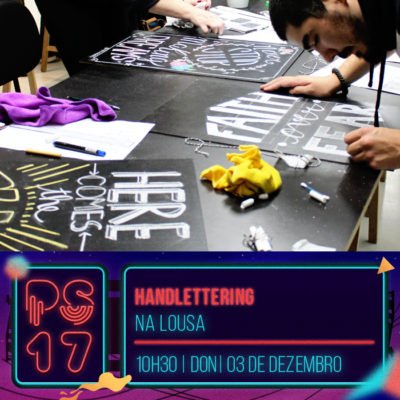 Pixel Show 2017 - workshop: Handlettering - Na Lousa - Boteco Design