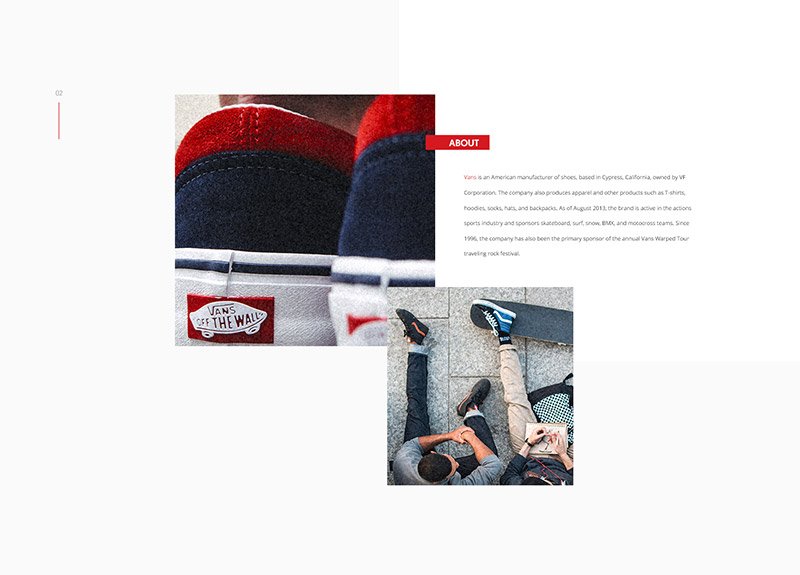 Vans Off the wall - web app concept - Boteco Design