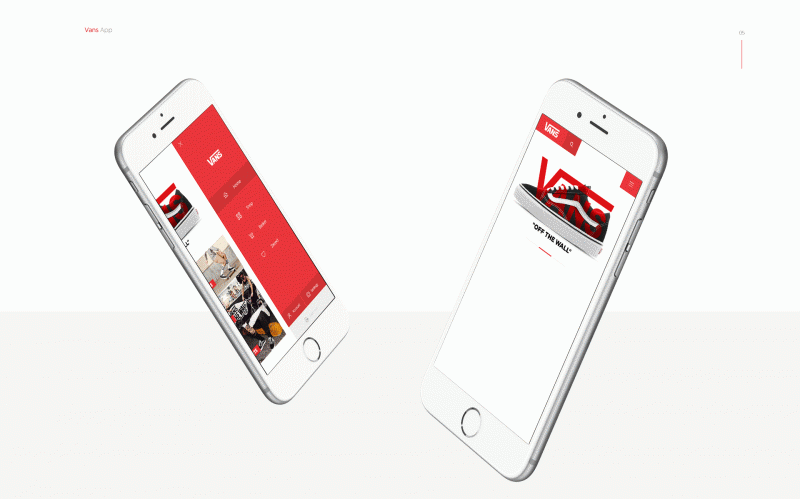 Vans Off the wall - web app concept - Boteco Design